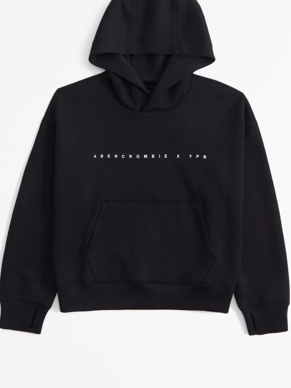 abercrombie kids Black Logo Pullover Hoodie
